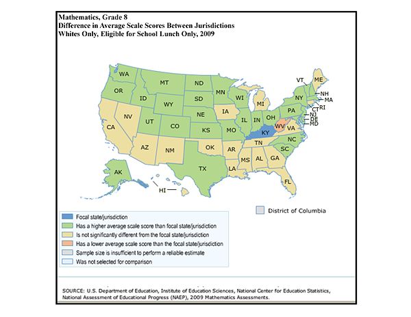 NAEP Whites G8 Math 2009 Lunch Only Map.jpg